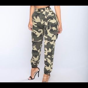 Camo cargo pants